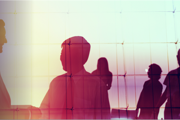 Silhouettes of people